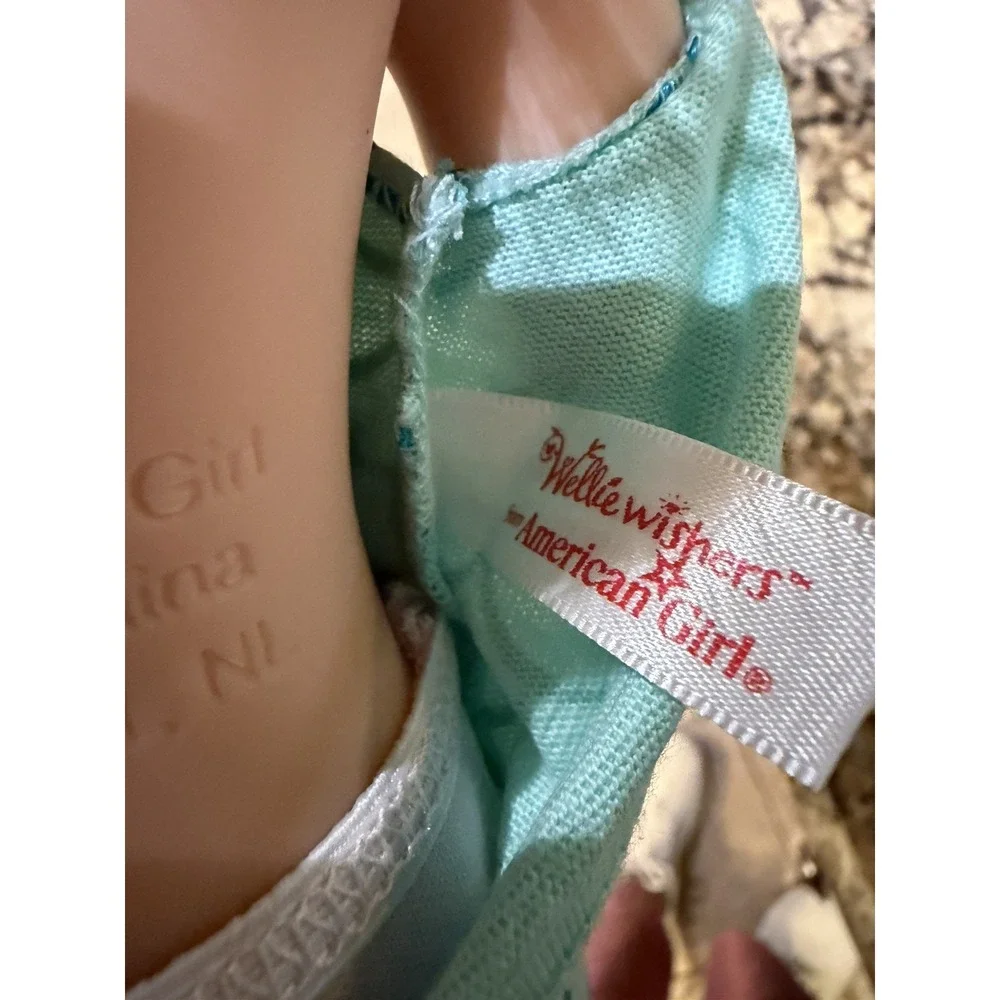 American Girl WellieWishers Camille Doll Mermaid Outfit Boots 14.5